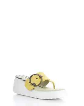 DAFI938FLY Sandals - Yellow Slip-on Sandals