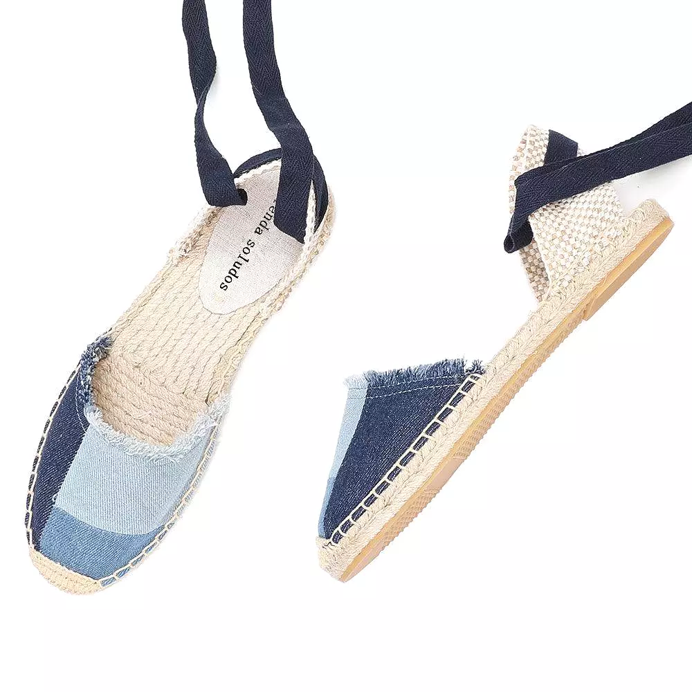 Denim Espadrille Flats