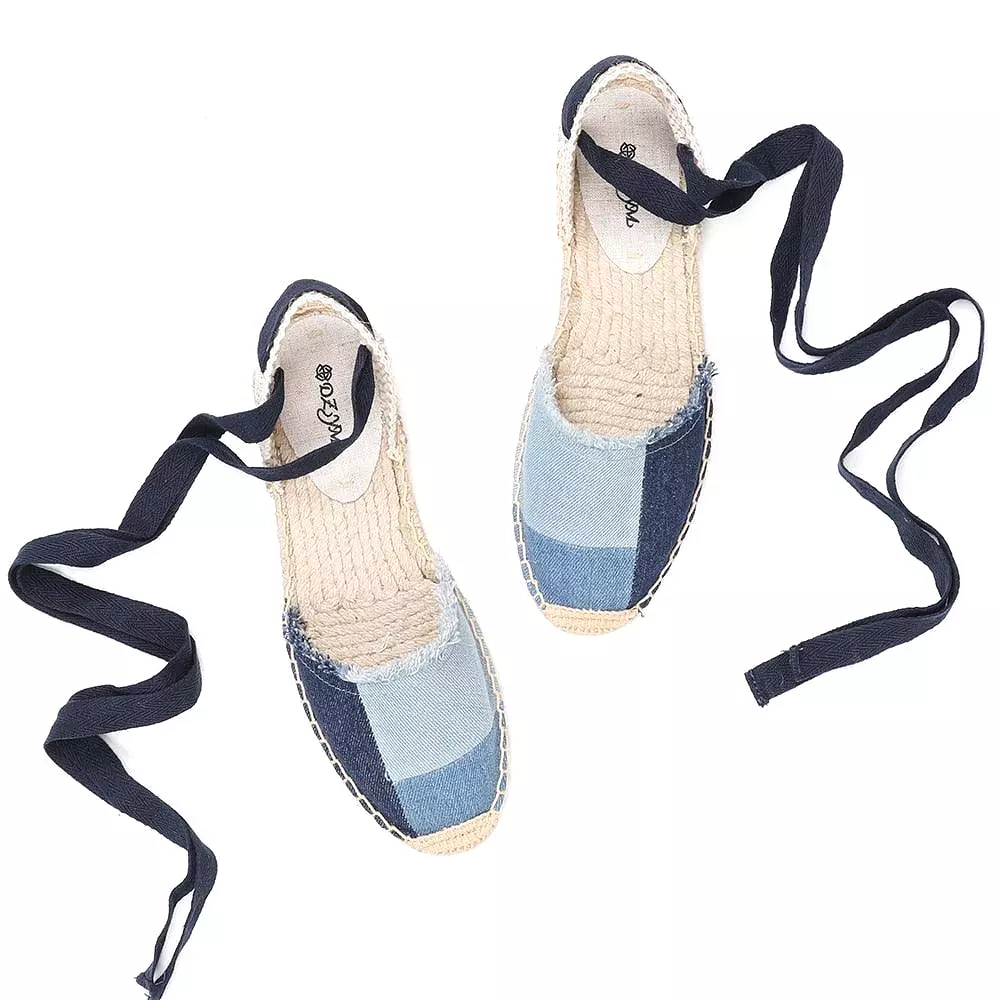 Denim Espadrille Flats