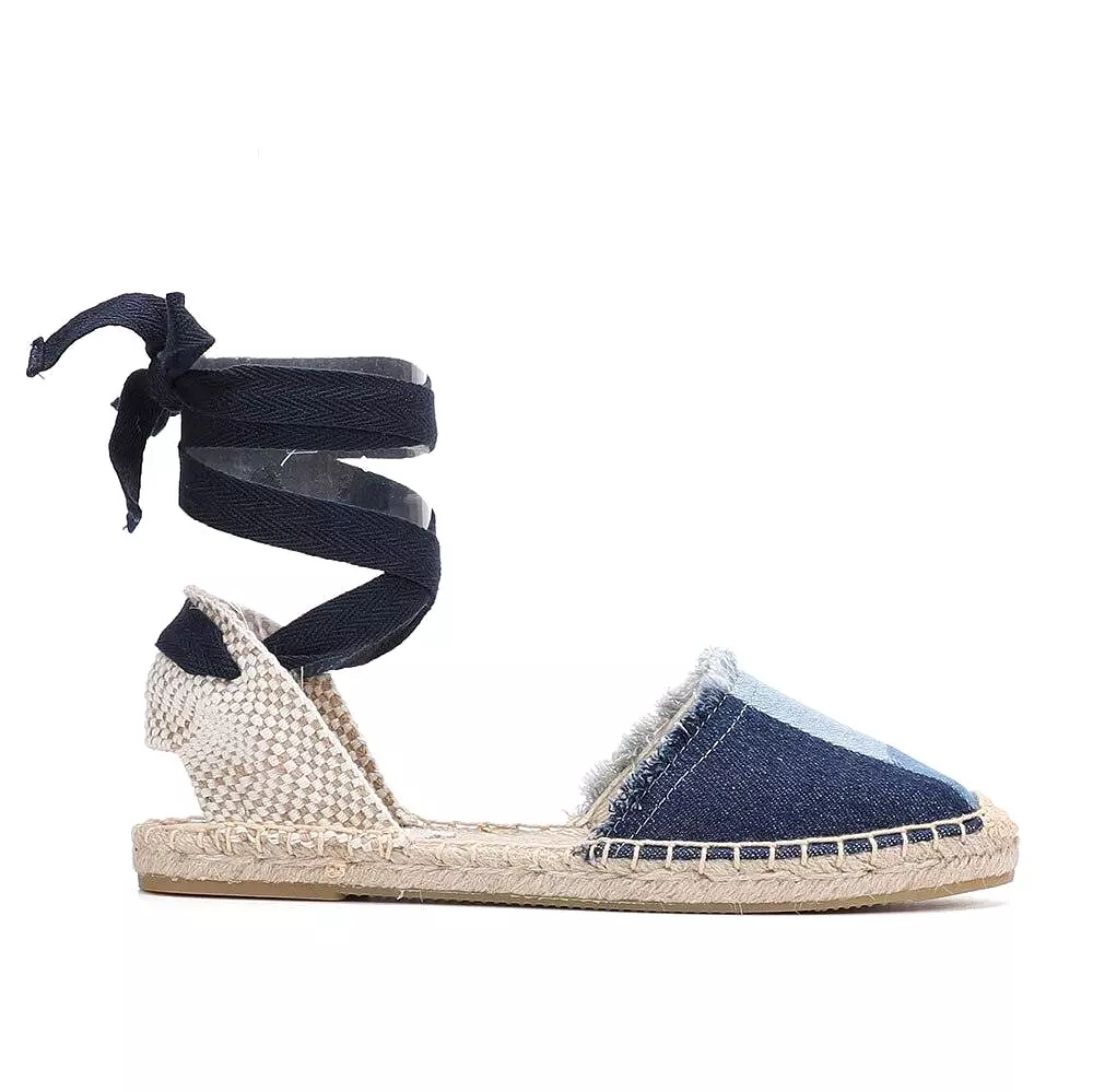 Denim Espadrille Flats