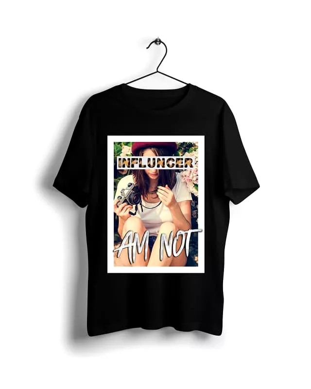 Digital Graphics Basic T-shirt Black - No Influencer