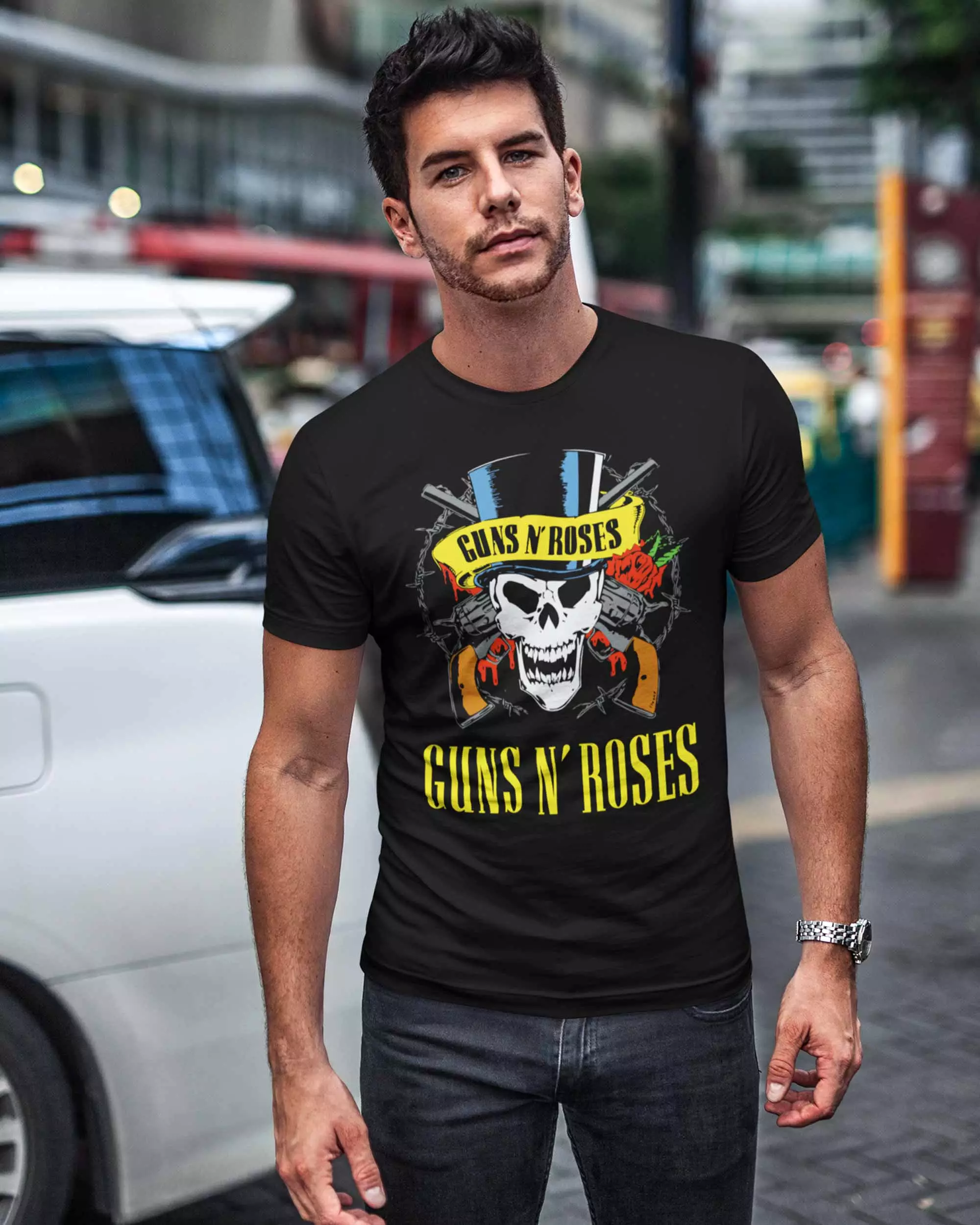 Digital Graphics Basic T-shirt - Guns N Roses - Black