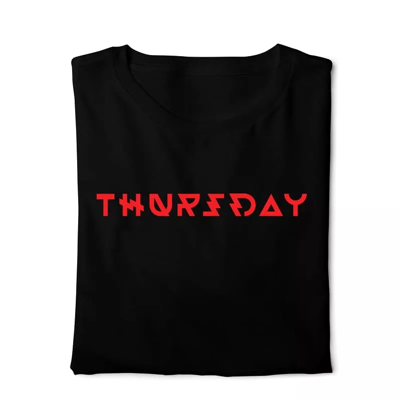 Digital Graphics T-shirt Black - Thursday