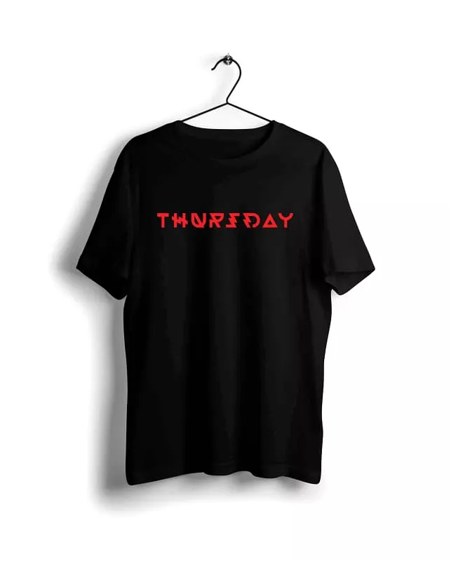 Digital Graphics T-shirt Black - Thursday