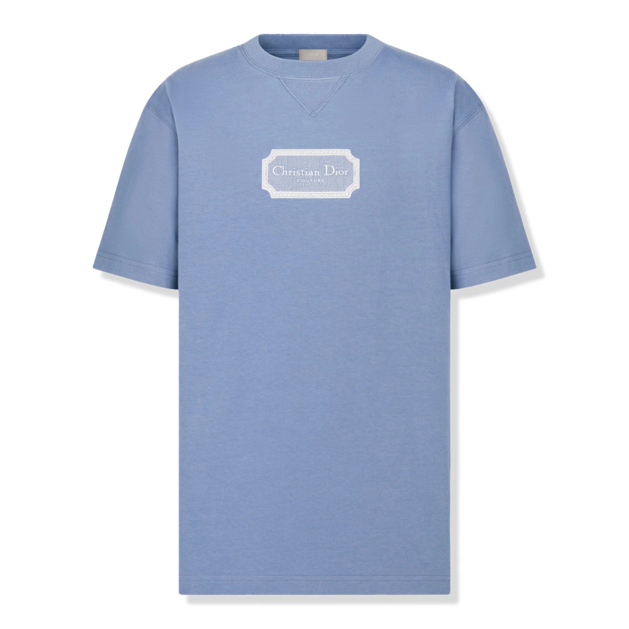 'Dior Christian Dior Relaxed Fit Blue T Shirt'