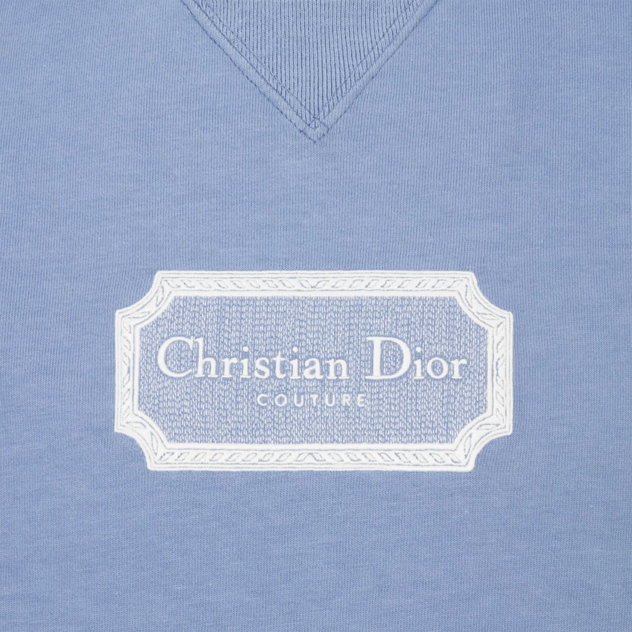 'Dior Christian Dior Relaxed Fit Blue T Shirt'