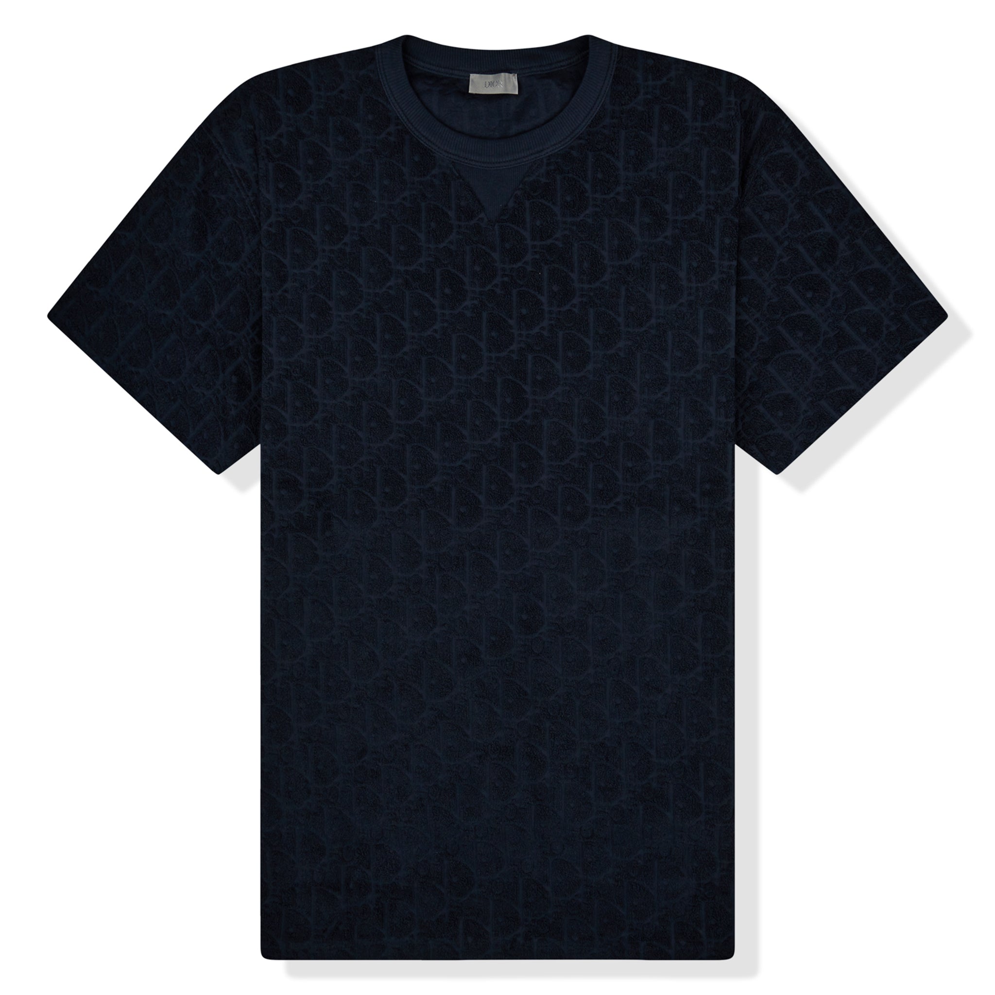 Dior Oblique Navy Towelling T Shirt