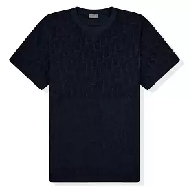 Dior Oblique Navy Towelling T Shirt