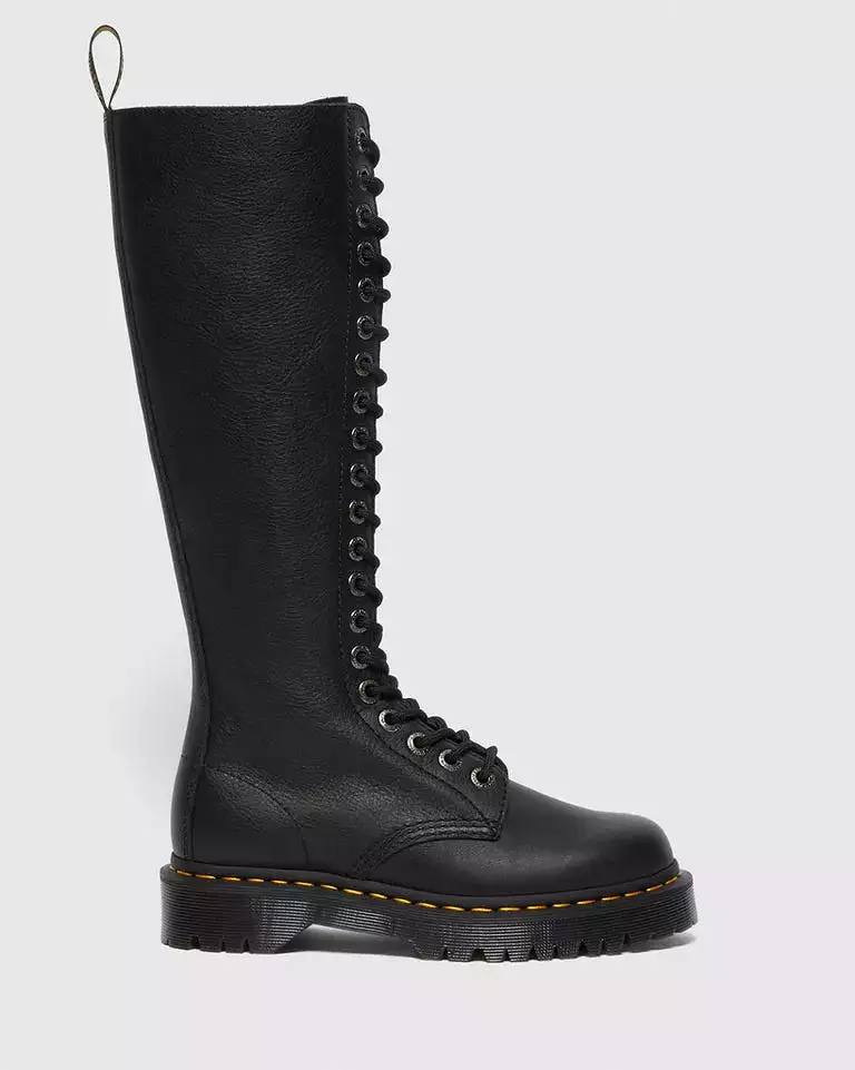 Doc Martens Women's Black Pisa Leather Knee High Boots