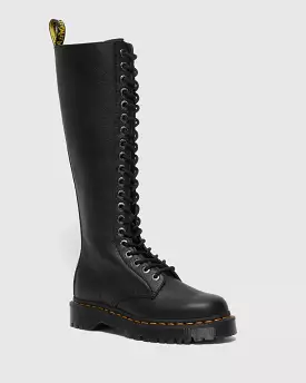 Doc Martens Women's Black Pisa Leather Knee High Boots