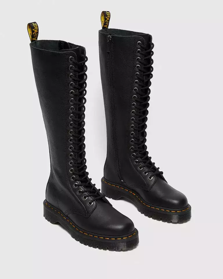 Doc Martens Women's Black Pisa Leather Knee High Boots