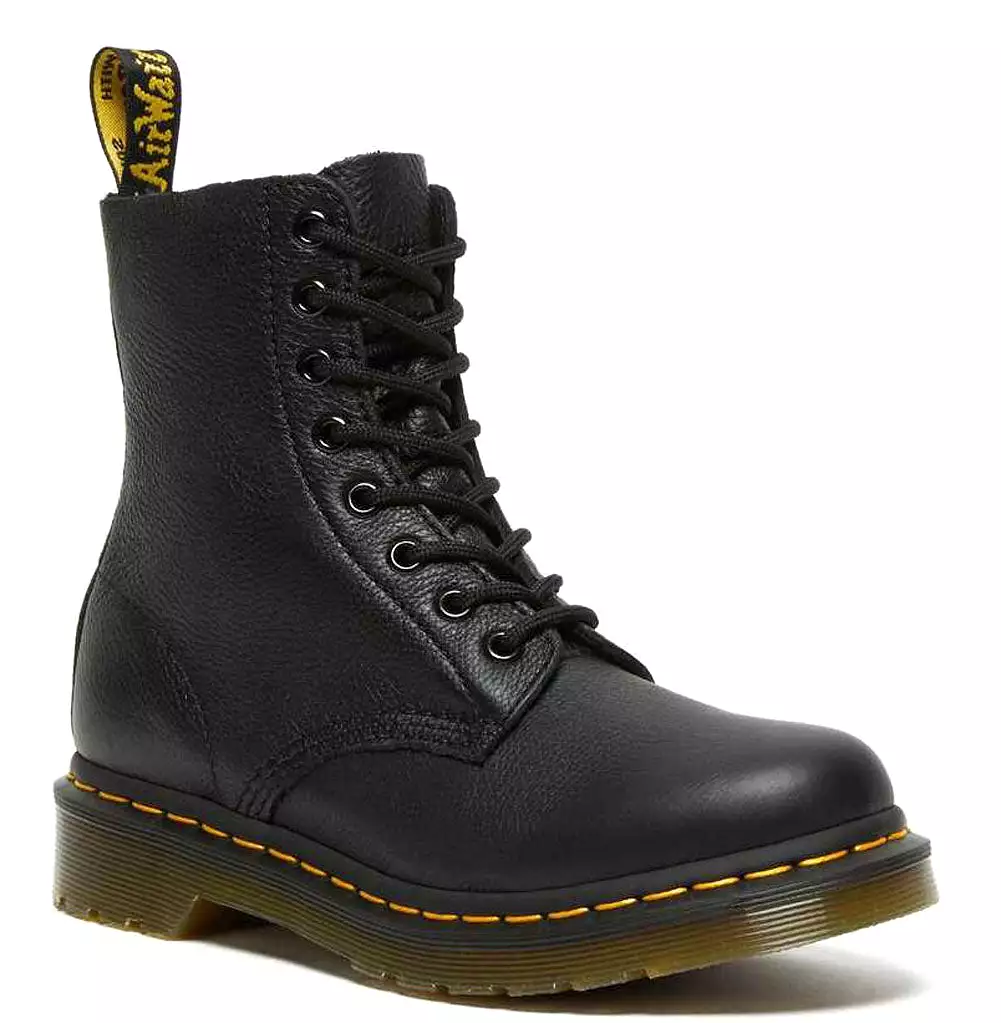 DR MARTENS 1460 Pascal Virginia Leather Boots for Women Black