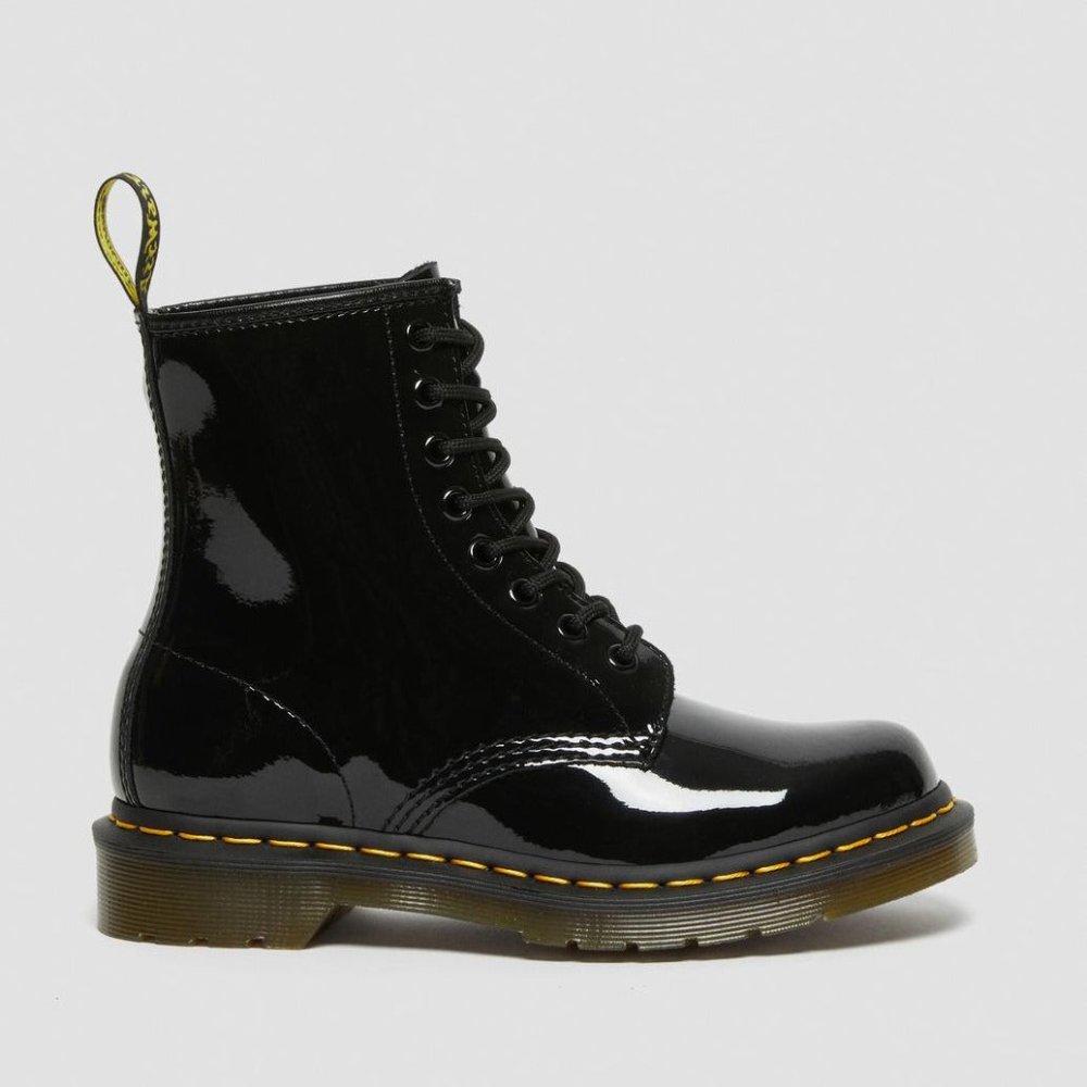 Dr. Martens 1460 Patent Women's Boots - Black