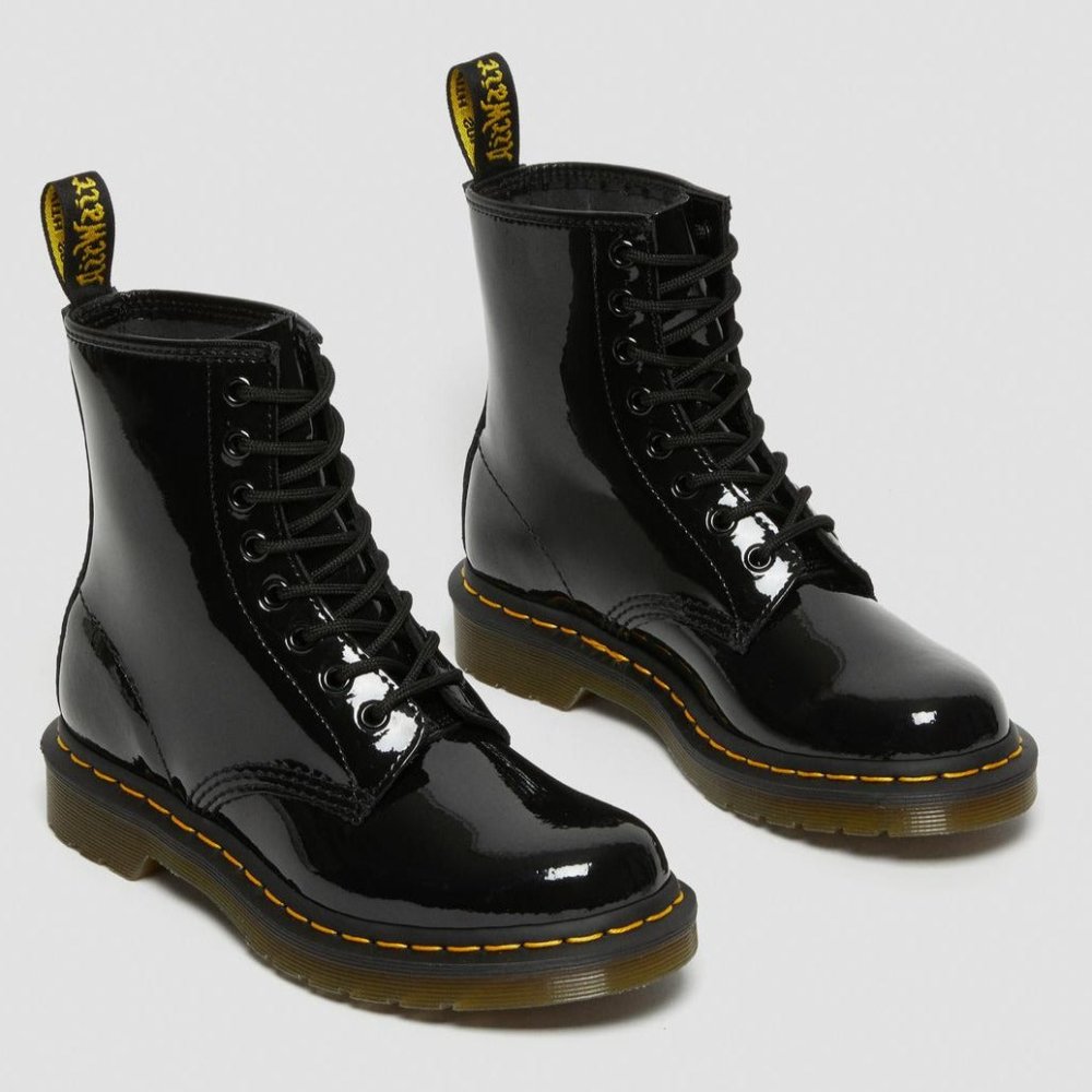 Dr. Martens 1460 Patent Women's Boots - Black