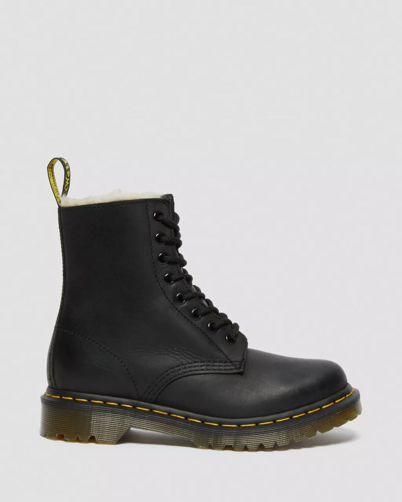 Dr. Martens 1460 Serena Faux Fur Lined Black