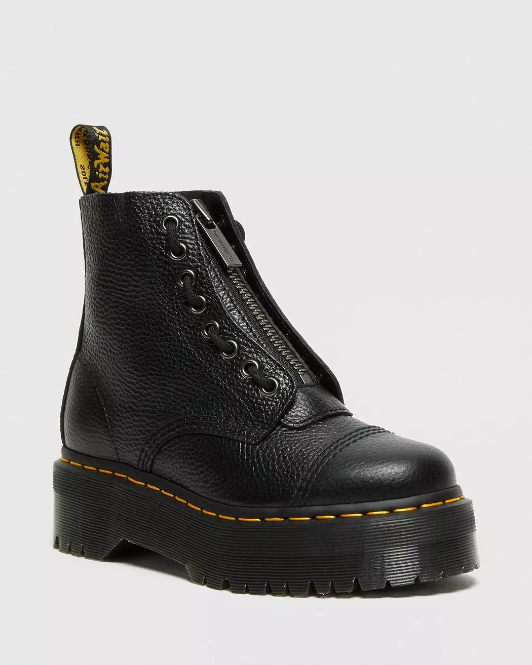 Dr. Martens Sinclair Milled Nappa Leather Platform Boots - Black