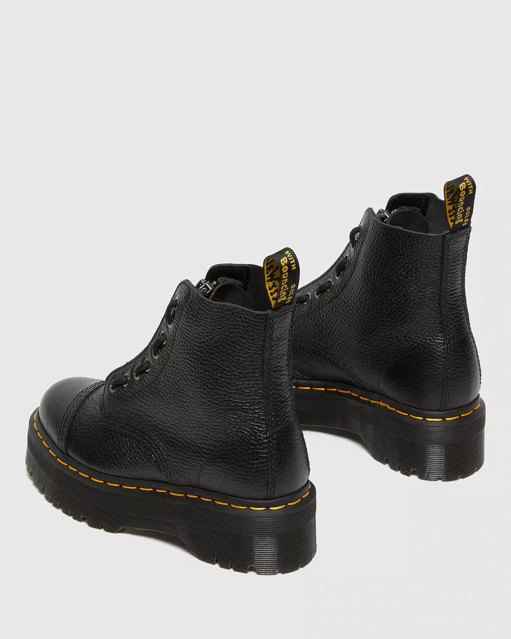 Dr. Martens Sinclair Milled Nappa Leather Platform Boots - Black