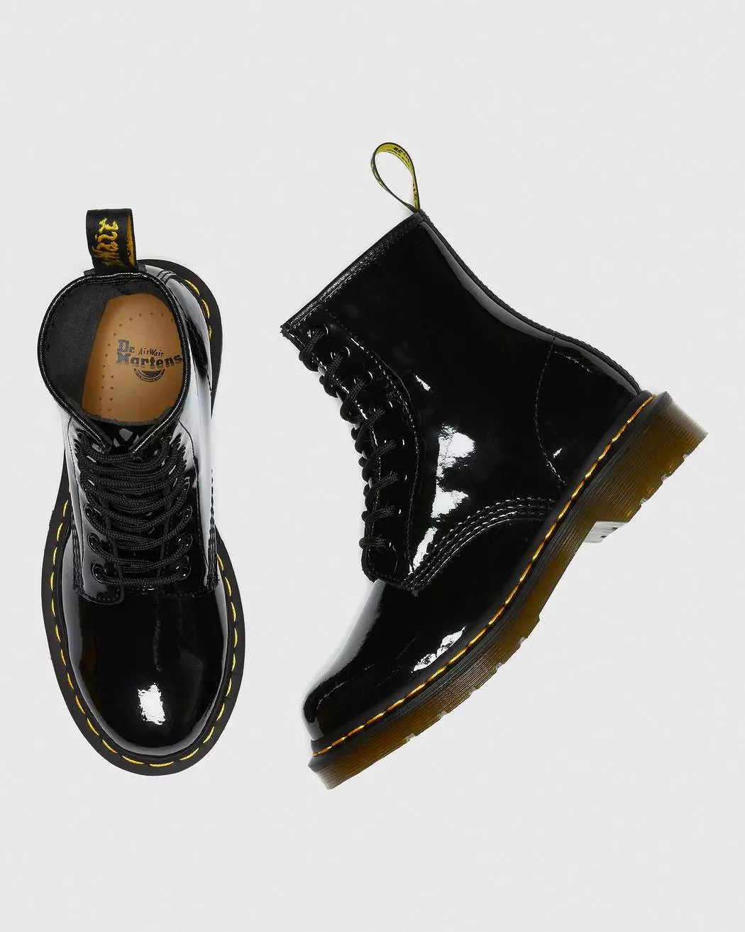 Dr Martens Women's 1460 Black Patent Leather Lace Up Boots