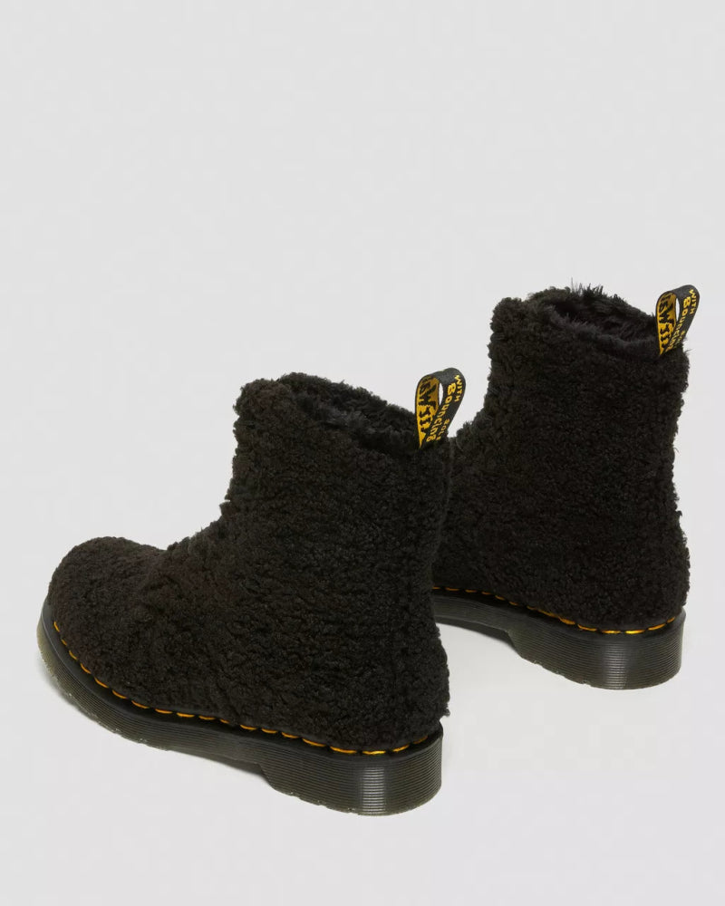 Dr. Martens Women's 1460 Pascal Faux Shearling - Black Lux Borg boots