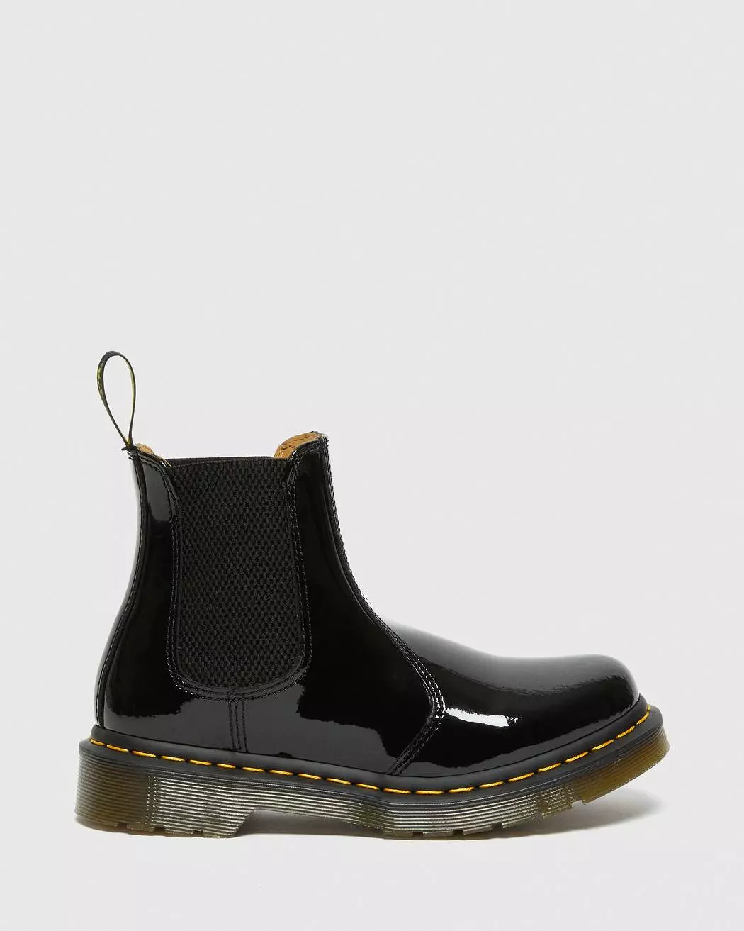 Dr Martens Women's 2976 Black Lucido Patent Lamper Chelsea Boots