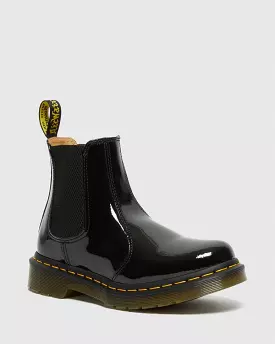 Dr Martens Women's 2976 Black Lucido Patent Lamper Chelsea Boots