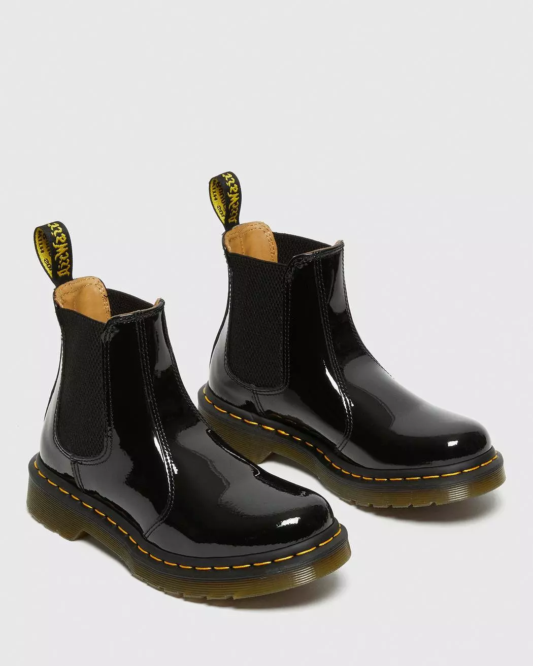 Dr Martens Women's 2976 Black Lucido Patent Lamper Chelsea Boots