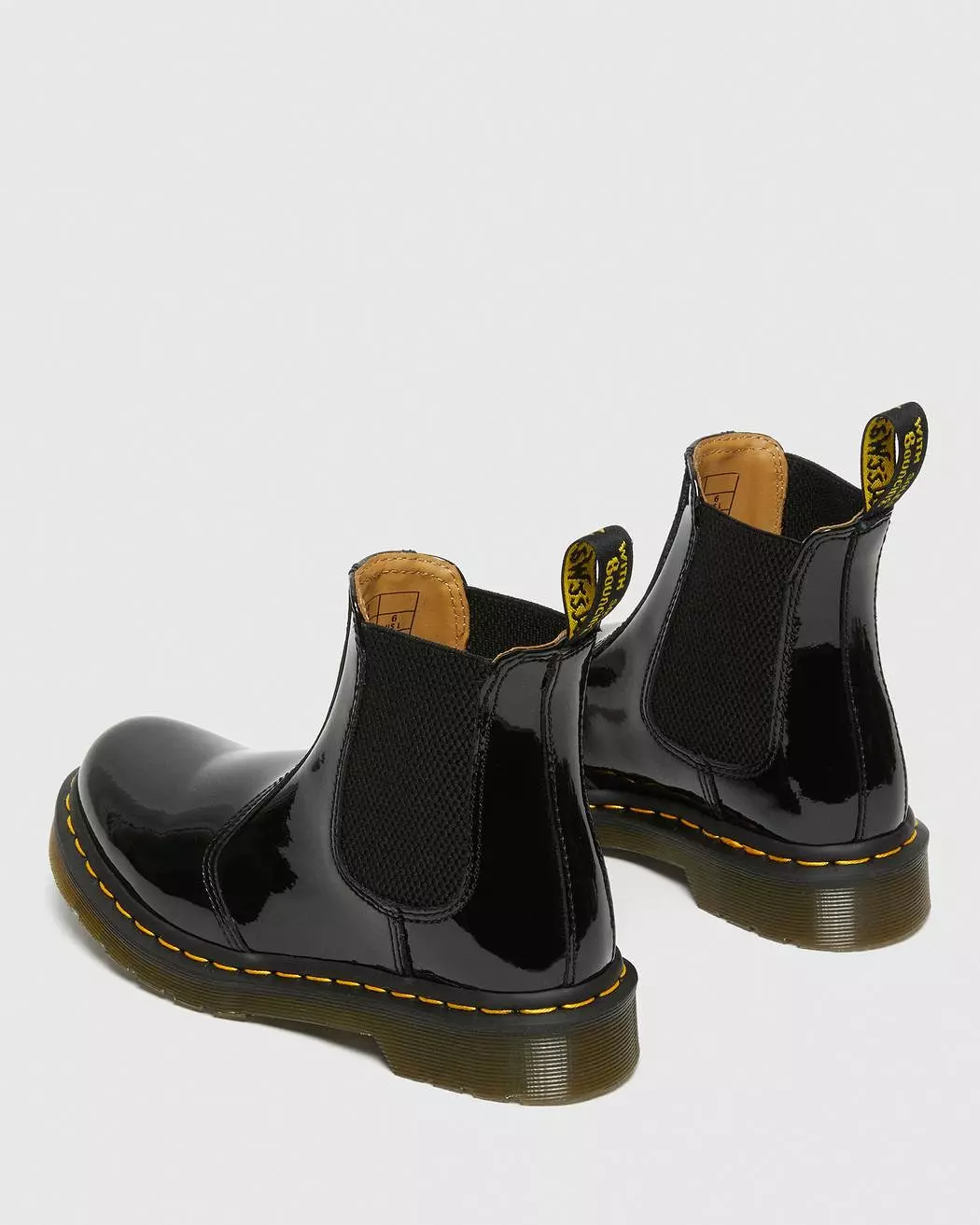 Dr Martens Women's 2976 Black Lucido Patent Lamper Chelsea Boots