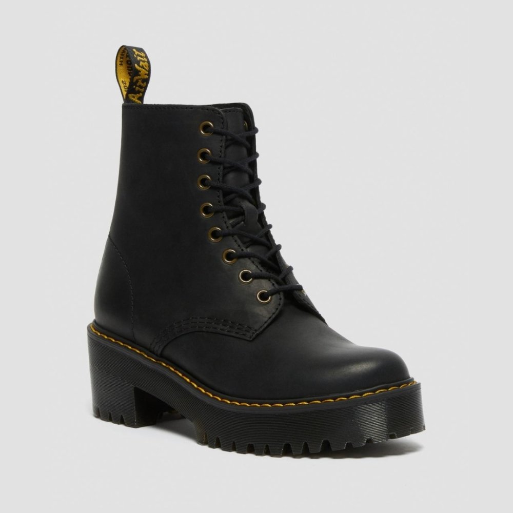 Dr. Martens Women's Shriver Hi Wyoming - Black: Women's Dr. Martens Shriver Hi Wyoming Boots, Black