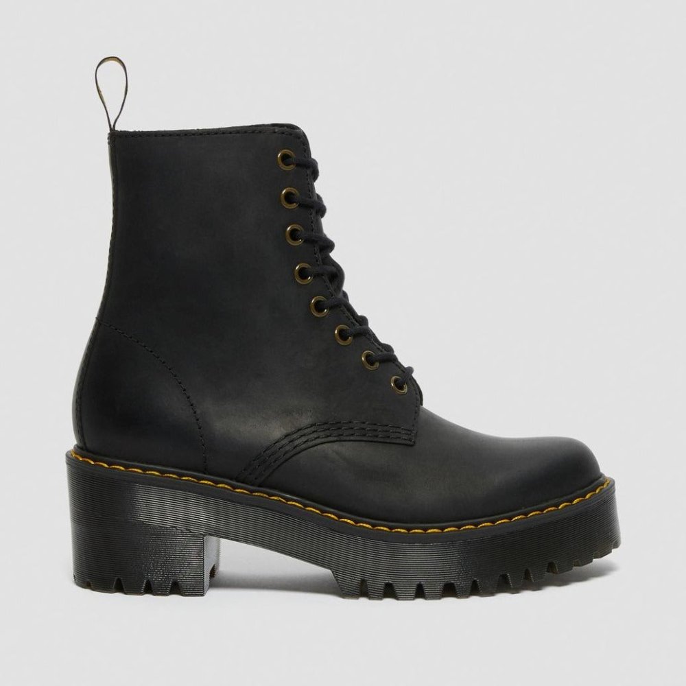 Dr. Martens Women's Shriver Hi Wyoming - Black: Women's Dr. Martens Shriver Hi Wyoming Boots, Black