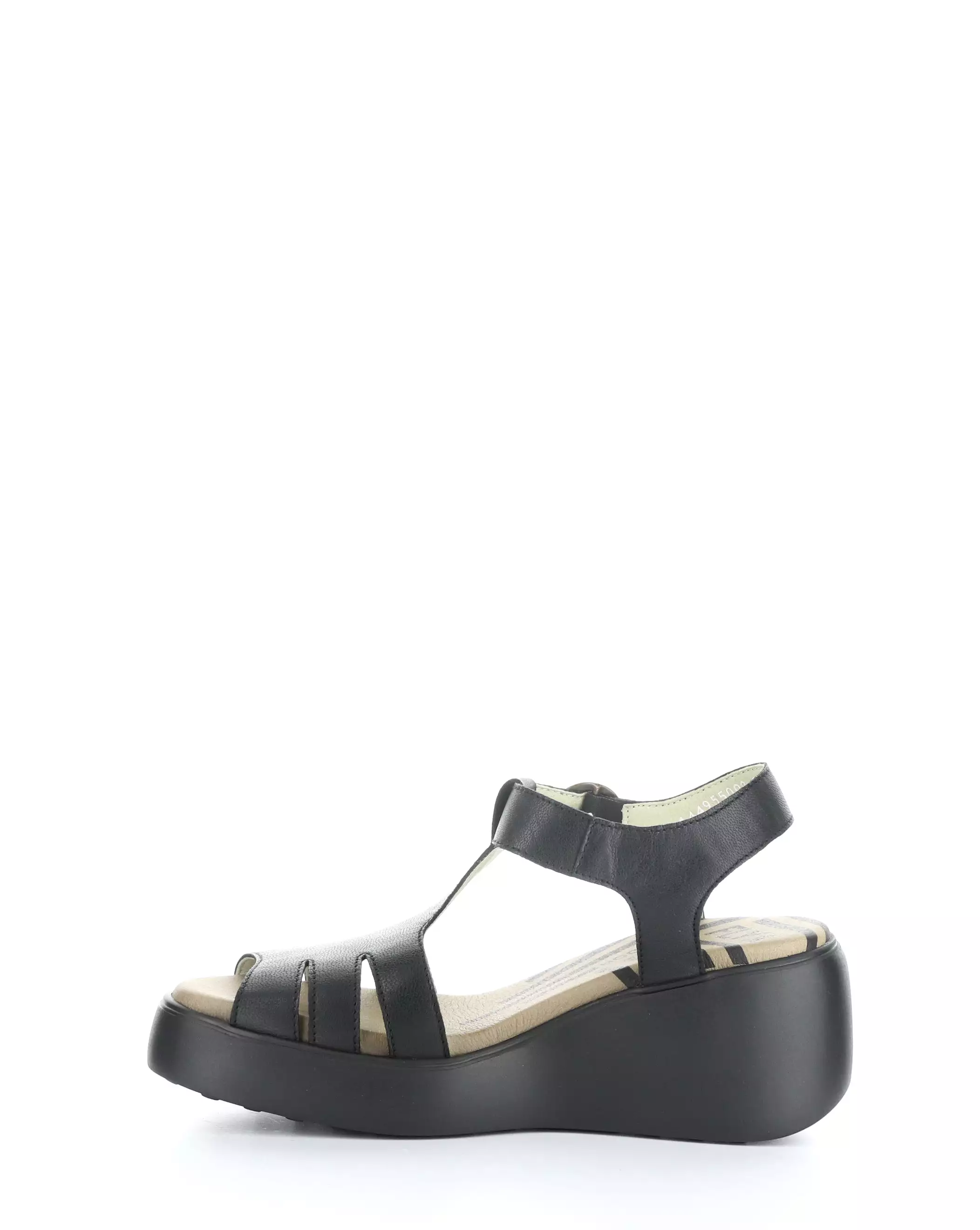 Duma Black Round Toe Sandals - DUMA955FLY 000