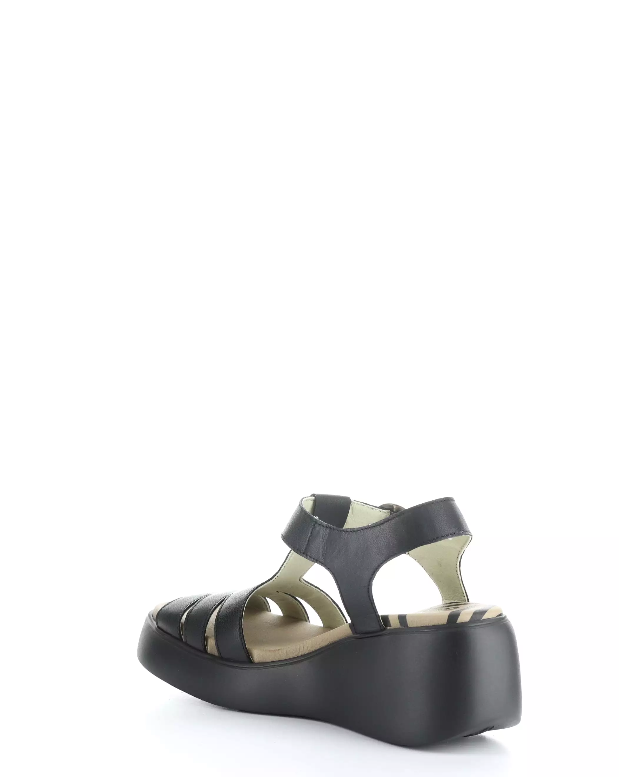 Duma Black Round Toe Sandals - DUMA955FLY 000