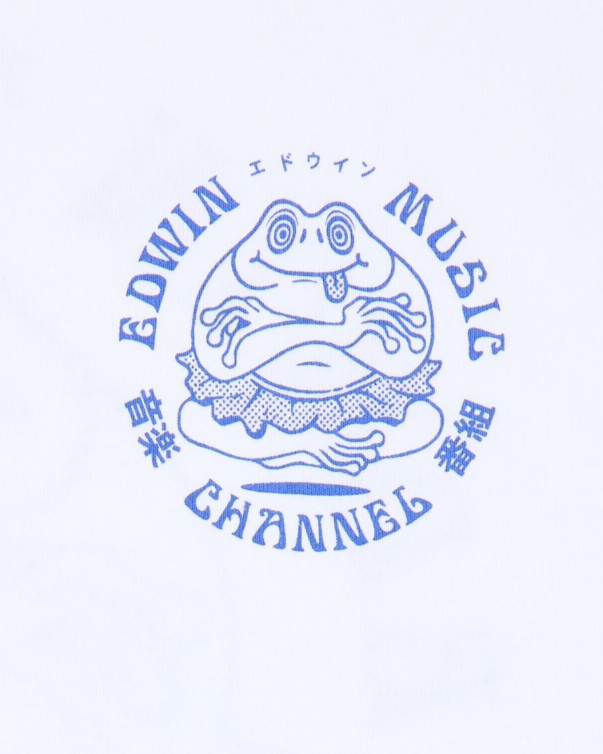 EDWIN Music Channel White T-Shirt