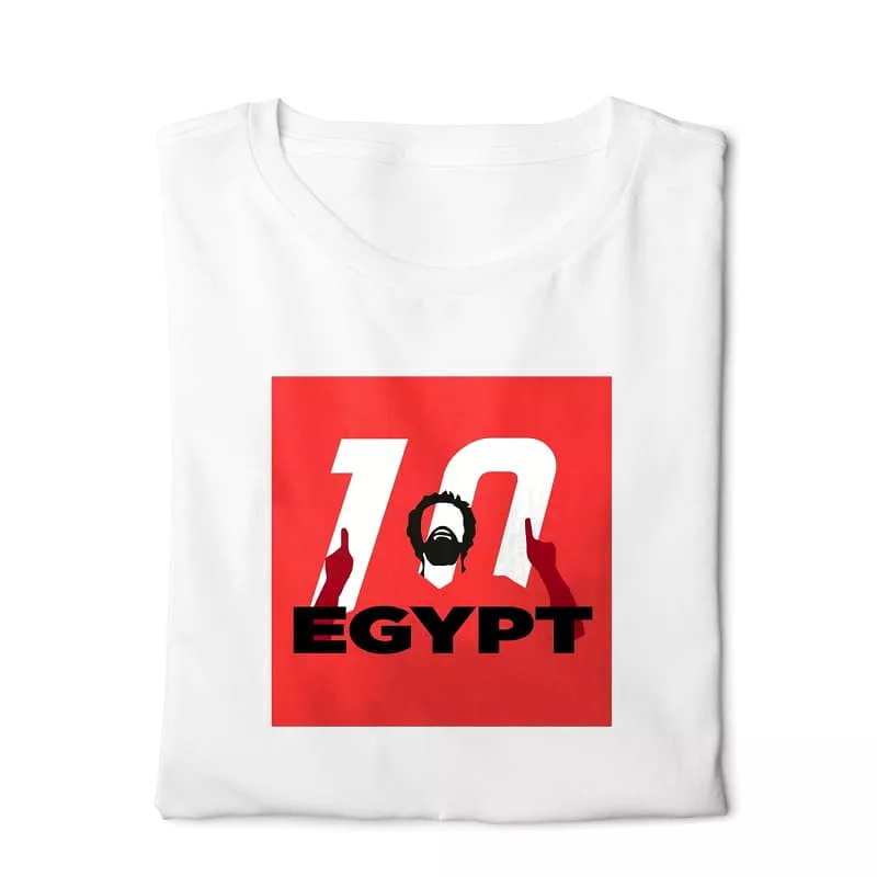 Egypt Mo Salah T-shirt - Digital Graphics - Basic - White - ACON