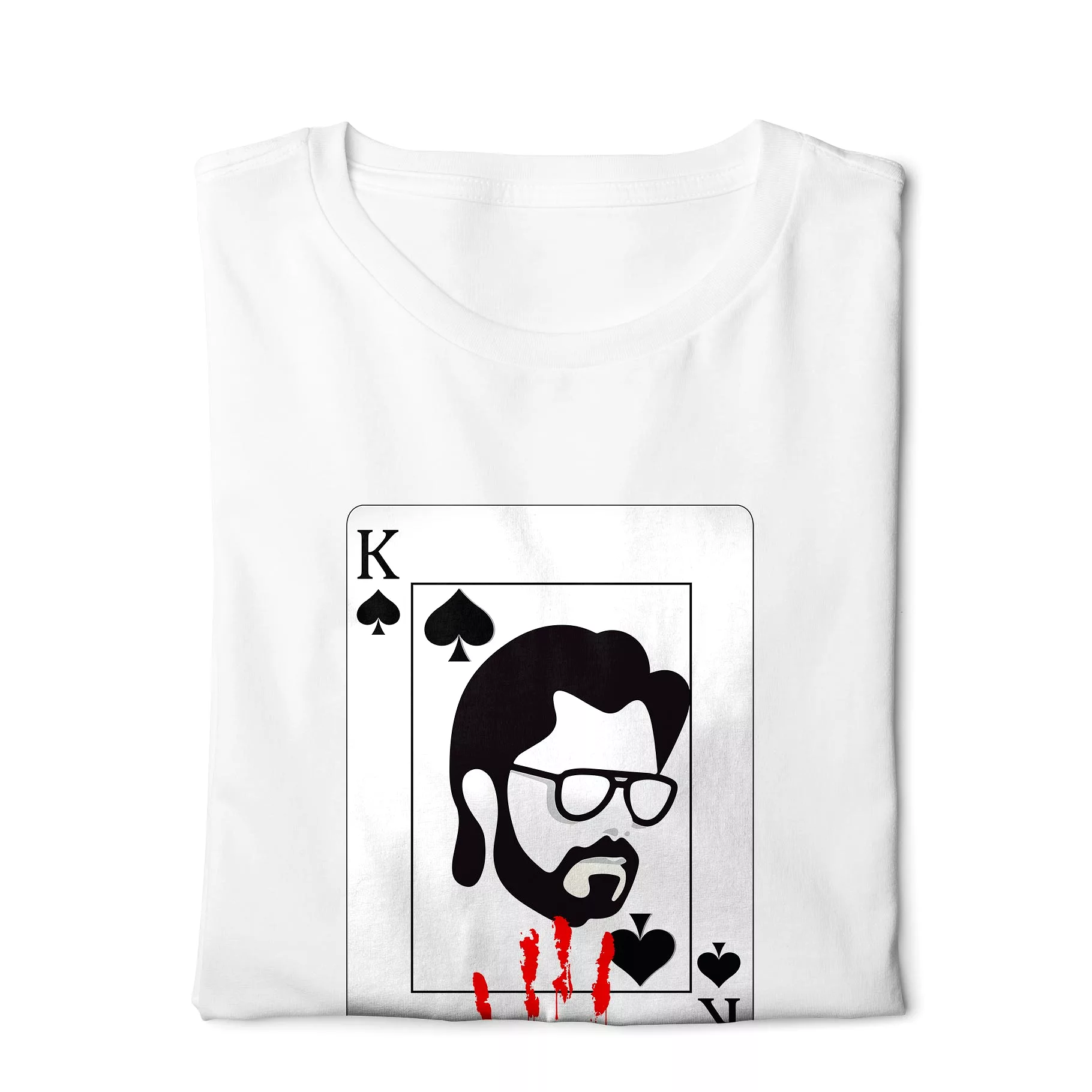 El Professor La Casa De Papel T-shirt - White with Digital Graphics