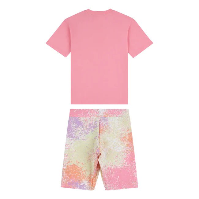 Elle Loose Fit Tee and AOP Cycling Short Set for Juniors