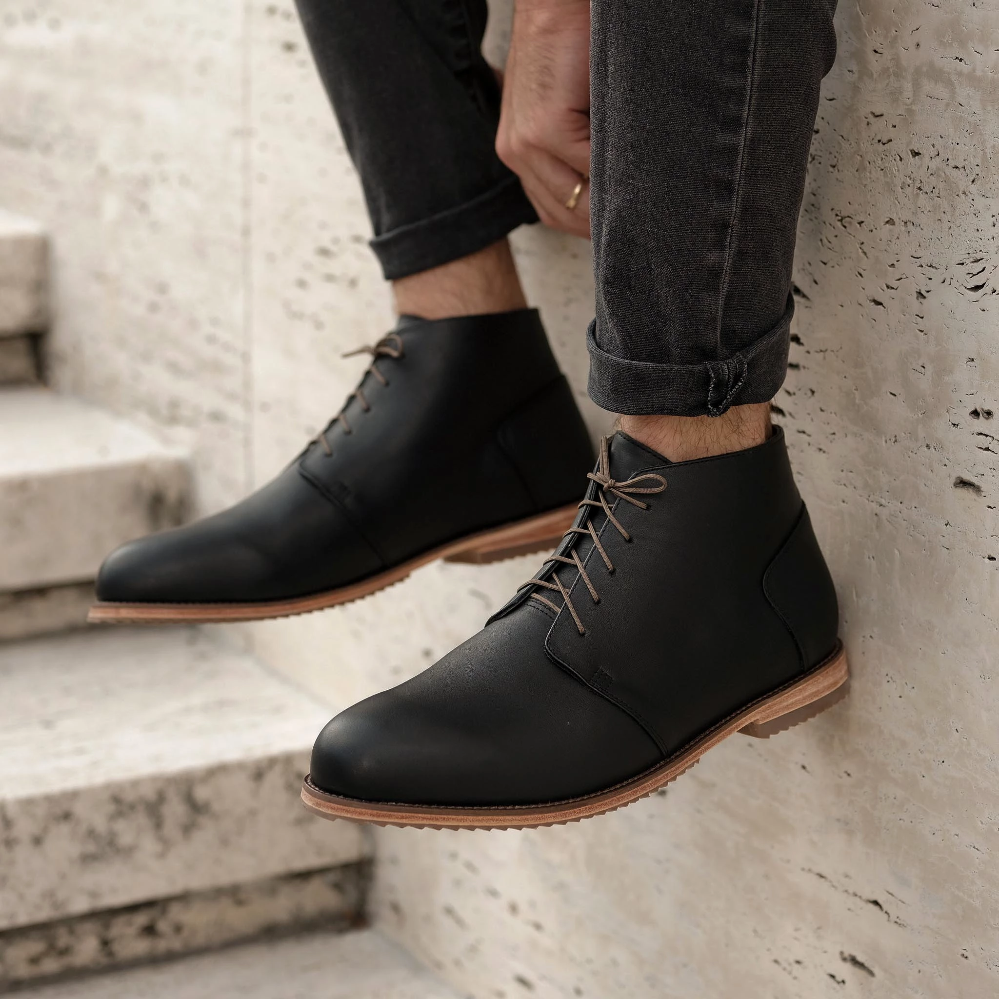 Everyday Black Chukka Boot