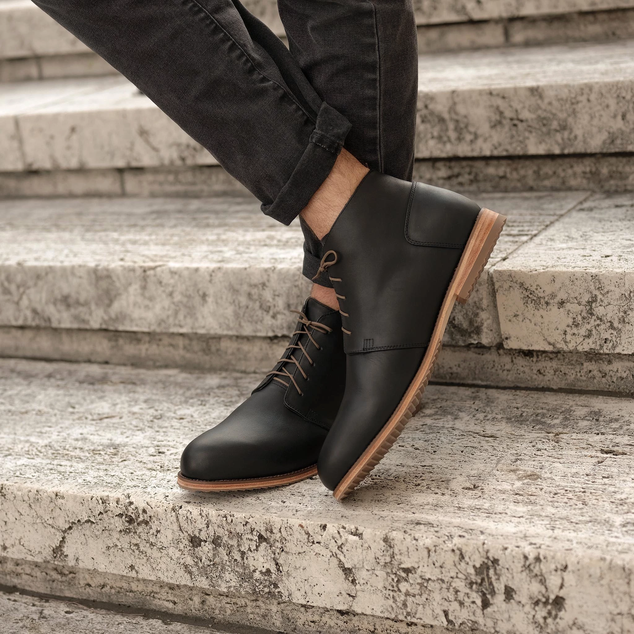 Everyday Black Chukka Boot