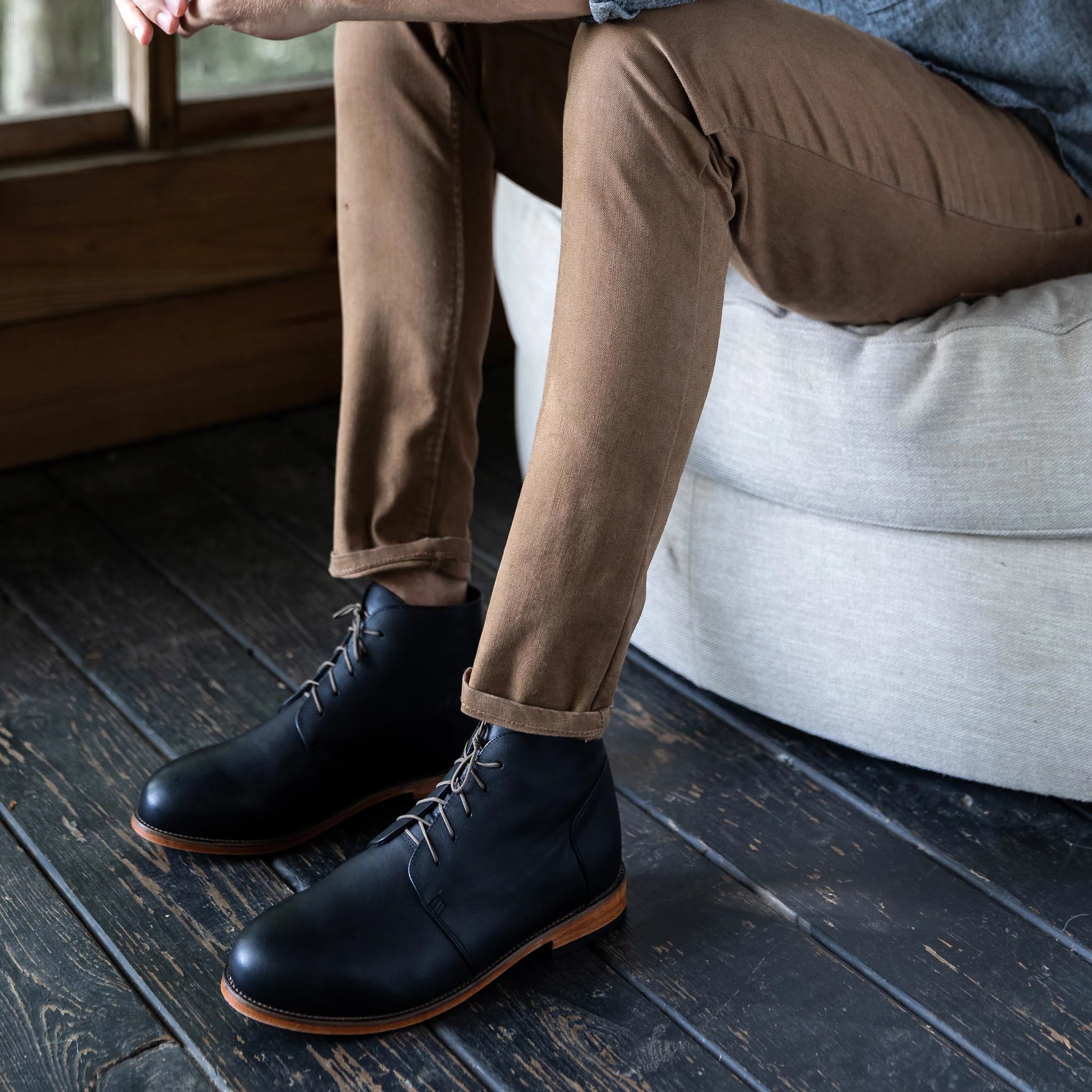 Everyday Black Chukka Boot