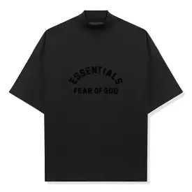 Fear of God Essentials Arch Logo Jet Black T-Shirt SS23