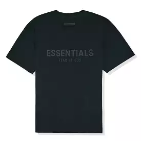 Fear Of God Essentials Black T Shirt Reverse Logo SS21