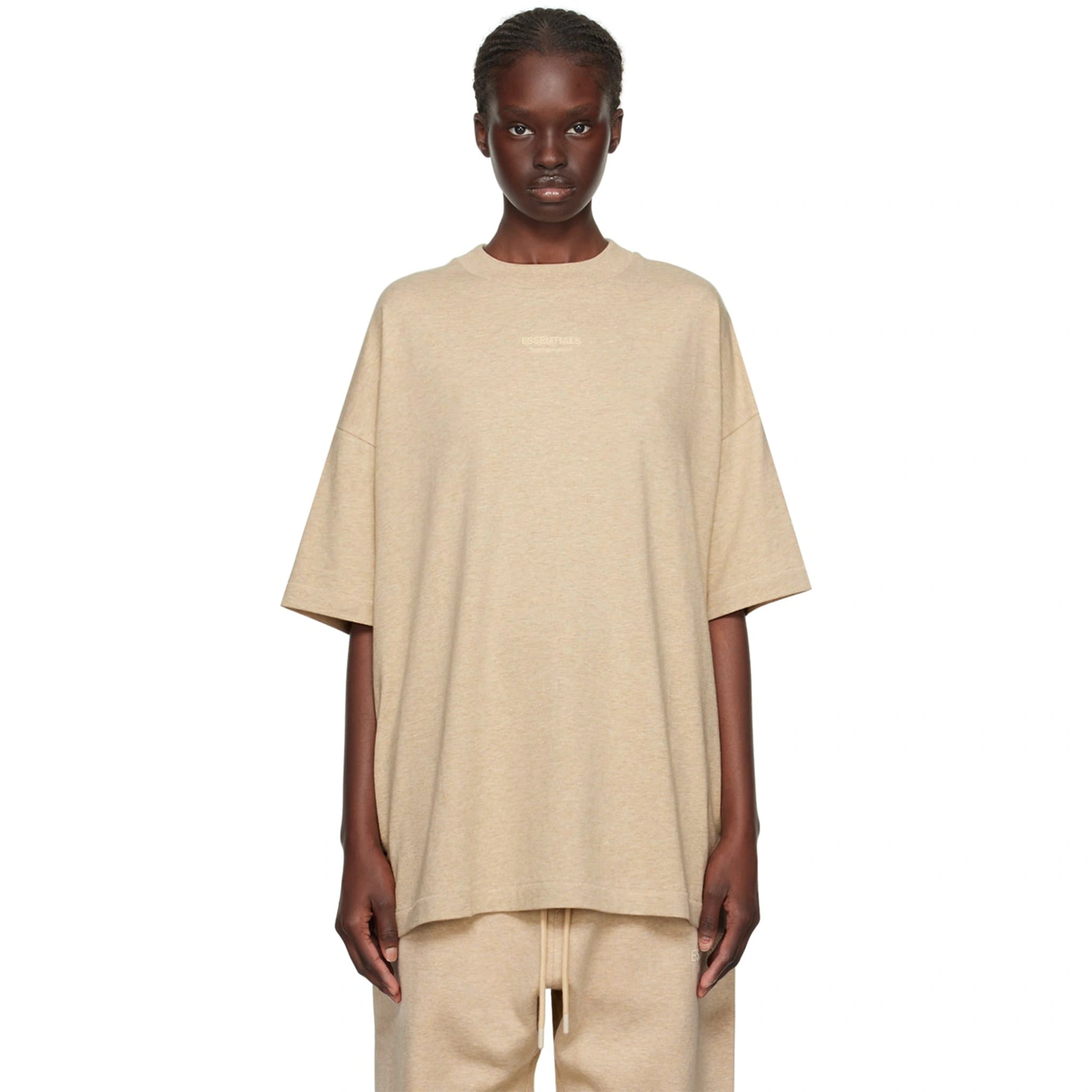 Fear Of God Essentials Gold Heather T Shirt (FW23) - Shop Now