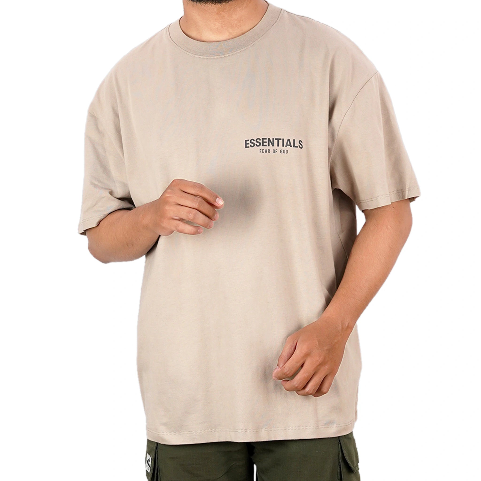 Fear Of God Essentials Tan T Shirt Collection String Core.