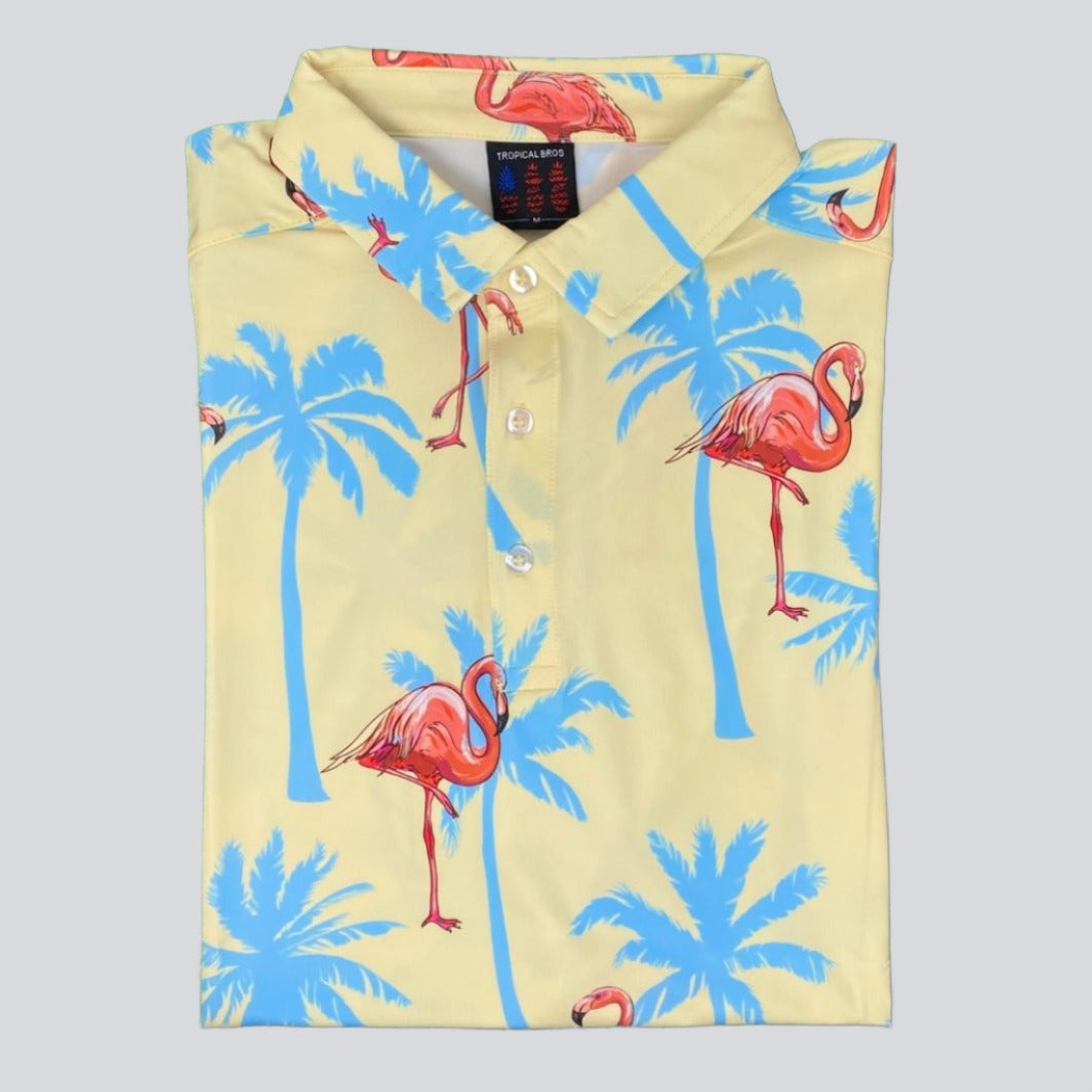 Flamingo Polo Shirt for Everyday Wear