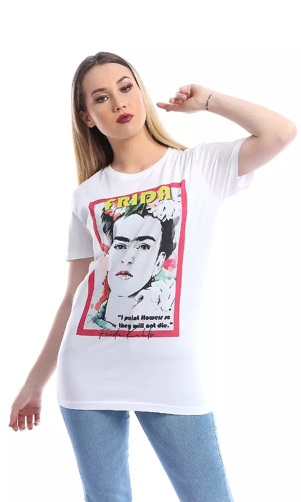 Frida Kahlo T-shirt - White Graphic Tee - Shop Now