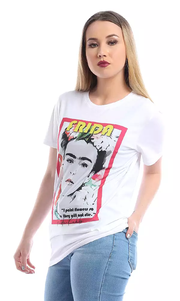 Frida Kahlo T-shirt - White Graphic Tee - Shop Now