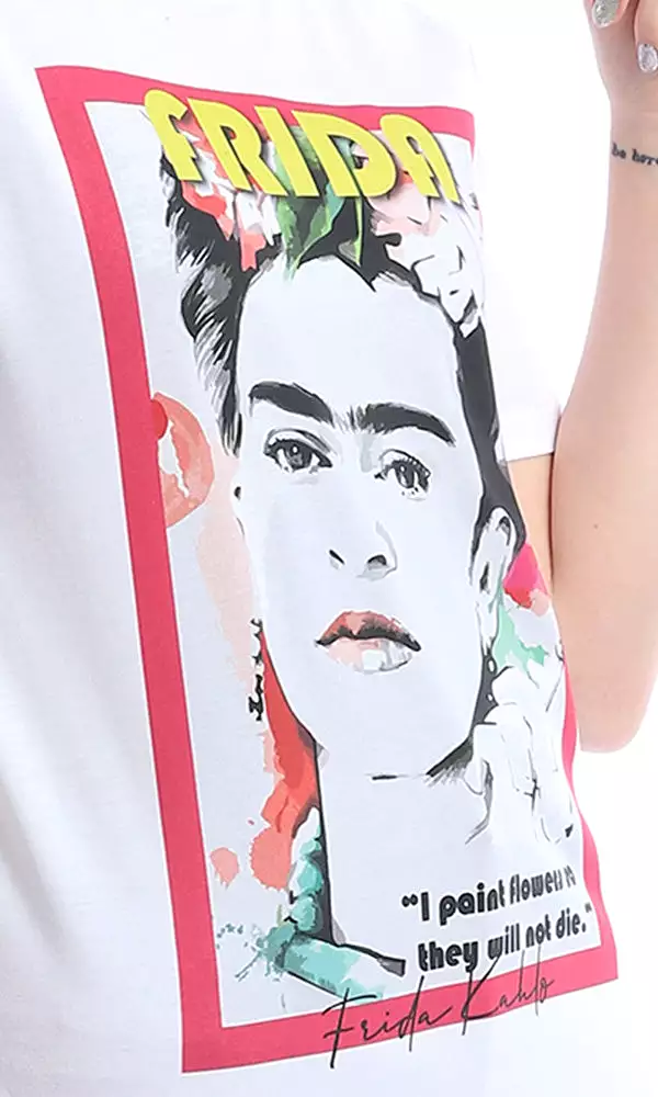 Frida Kahlo T-shirt - White Graphic Tee - Shop Now