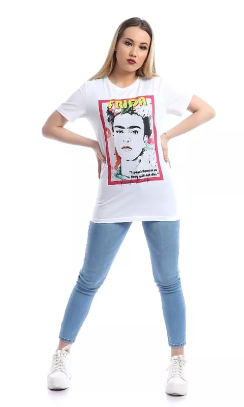 Frida Kahlo T-shirt - White Graphic Tee - Shop Now