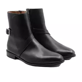 Gabor Men's Black Leather Jodhpur Boot - High-Quality & Stylish. Perfect for Any Occasion.