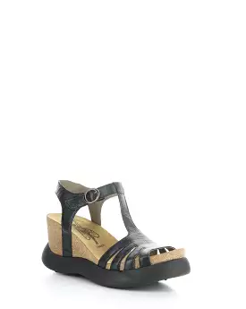 GAIT959FLY Black Velcro Sandals