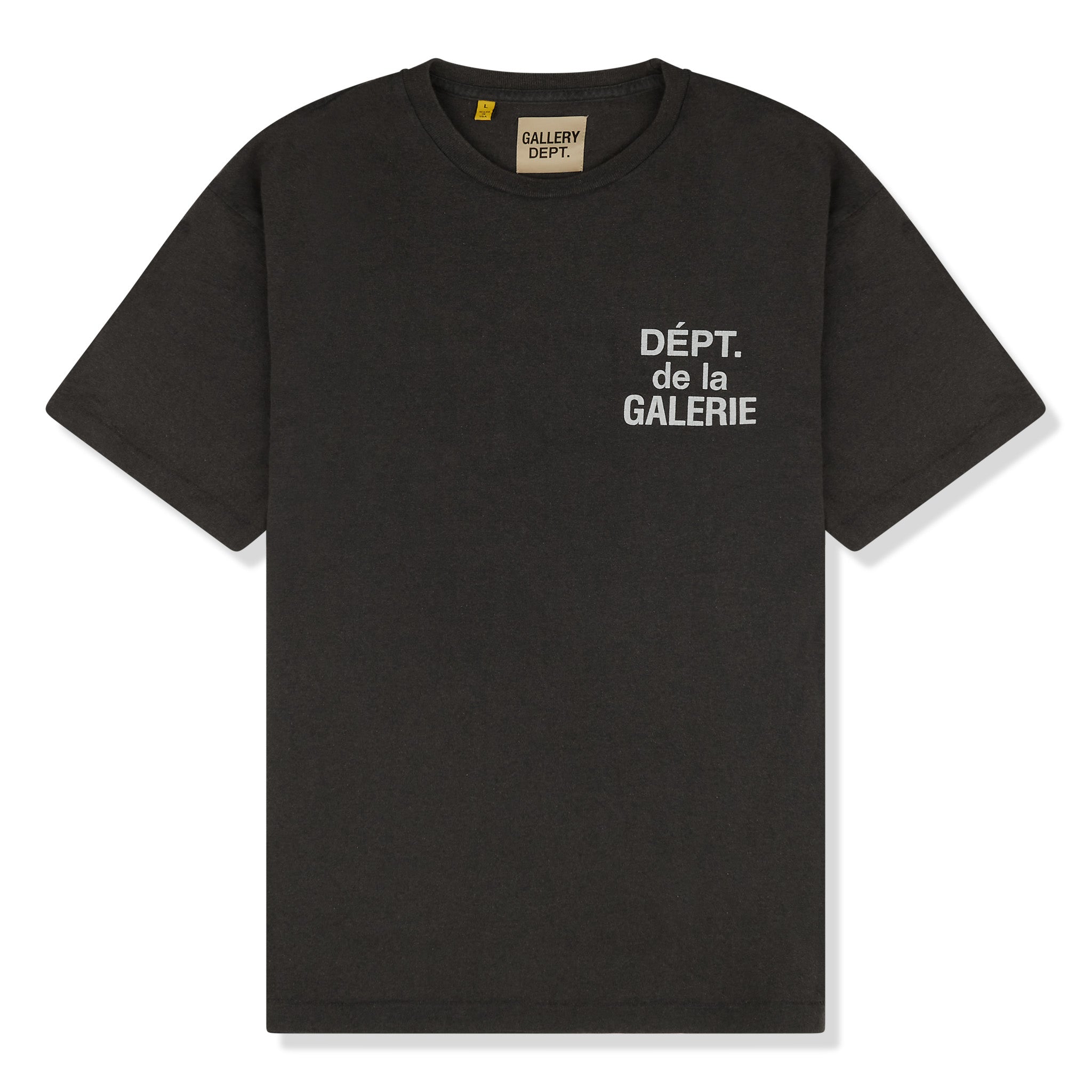 Gallery Dept. Black T-Shirt with Reversible French Logo